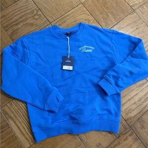 Roller Rabbit x Target Women's Crewneck Pullover Sweatshirt Light Aqua